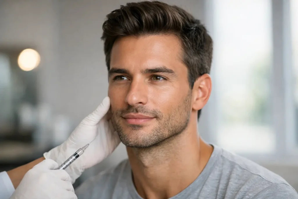 Harmonização facial masculina com naturalidade