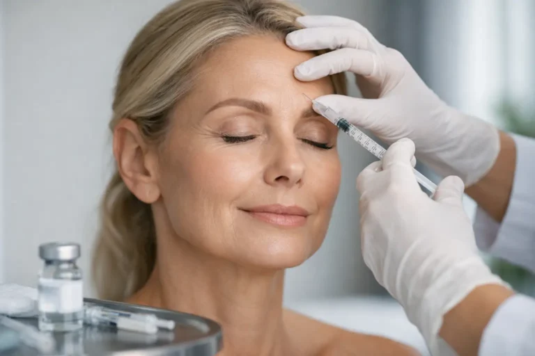 Toxina botulínica estética para rugas naturais